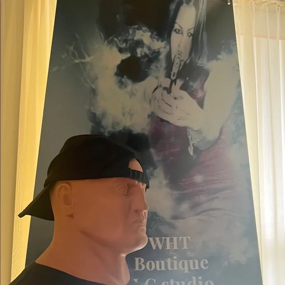 #1591**Harley-Davidson Black Cap with White Winged 115 Logo - Picture 4 of 16